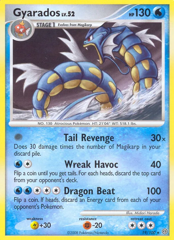 Gyarados #19, Stormfront Reverse Foil