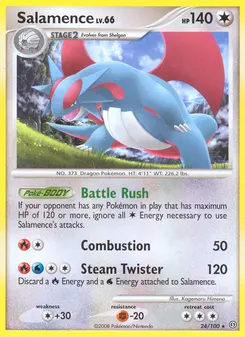 Salamence #24, Reverse Foil