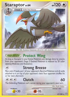 Staraptor #27, Reverse Foil