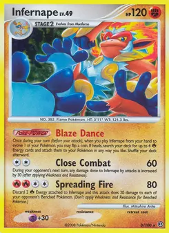 Infernape #3, Reverse Foil