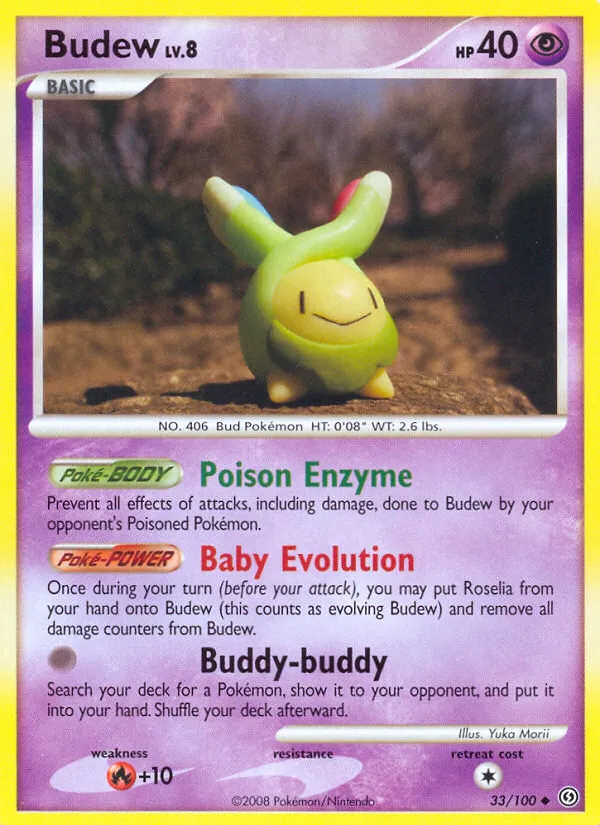 Budew #33, Stormfront Reverse Foil