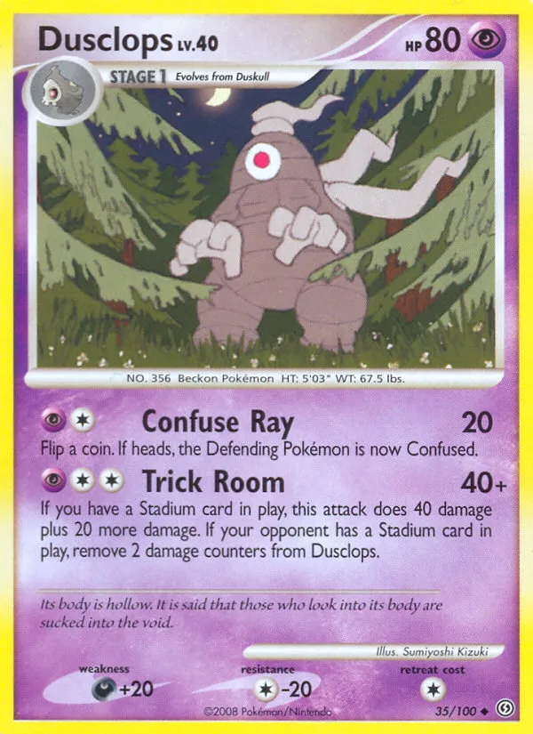 Dusclops #35, Stormfront Reverse Foil