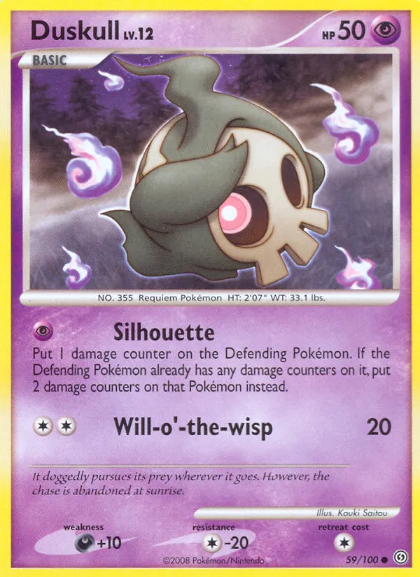 Duskull #59, Stormfront Reverse Foil