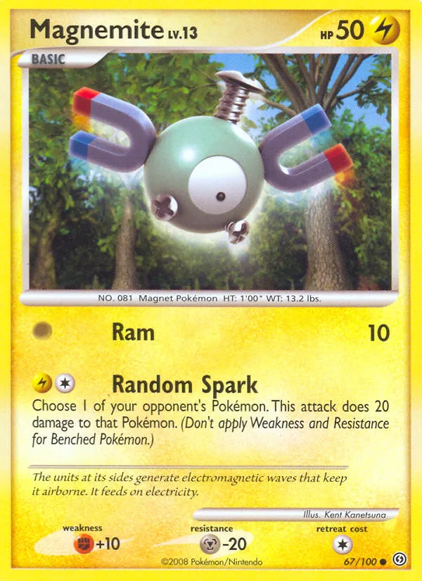 Magnemite #67, Stormfront Reverse Foil