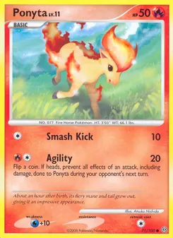 Ponyta #71, Reverse Foil