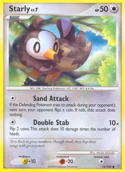 Starly #75, Reverse Foil