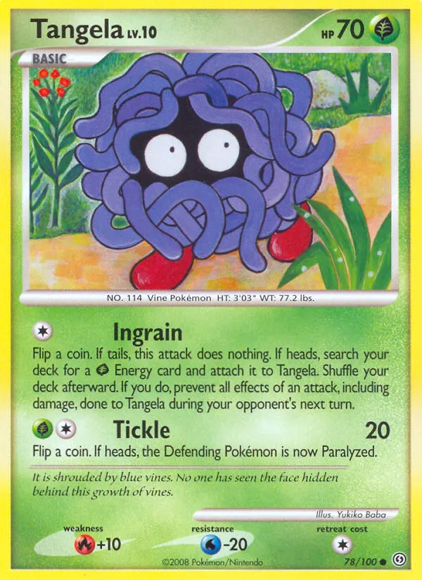 Tangela #78, Stormfront Reverse Foil