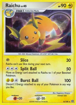 Raichu #8, Reverse Foil
