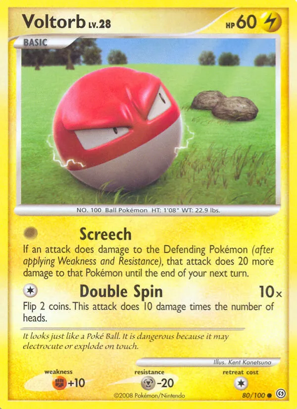 Voltorb #80, Stormfront Reverse Foil