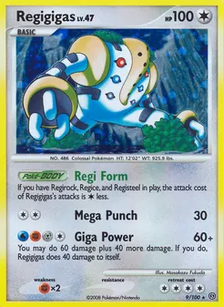 Regigigas #9, Reverse Foil