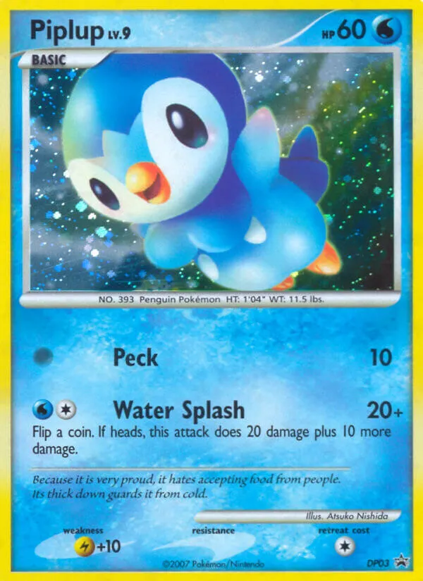 Piplup #DP03, DP Black Star Promos