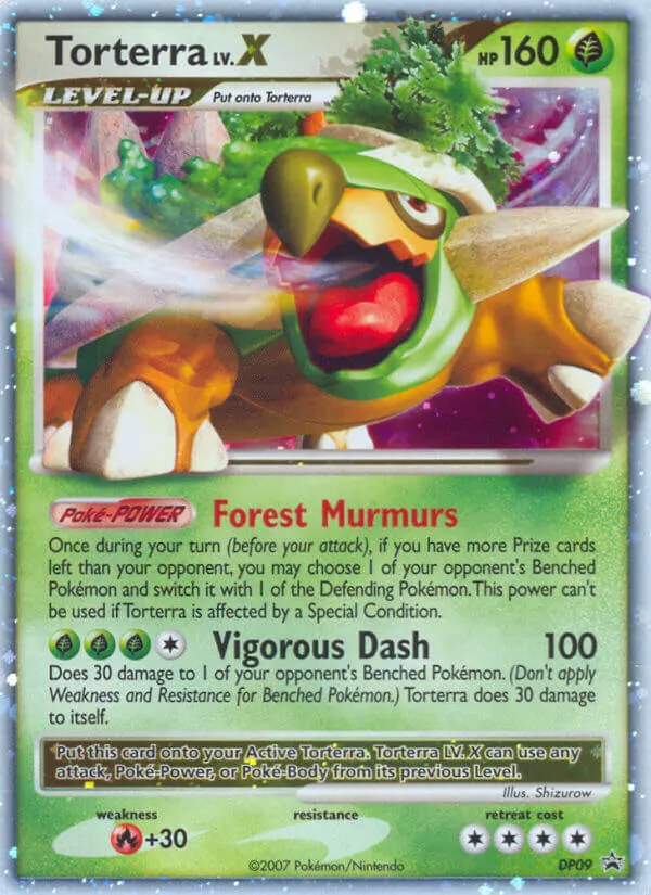 Torterra LV.X #DP09, DP Black Star Promos Holo