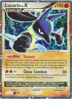 Lucario LV.X #DP12, Holo