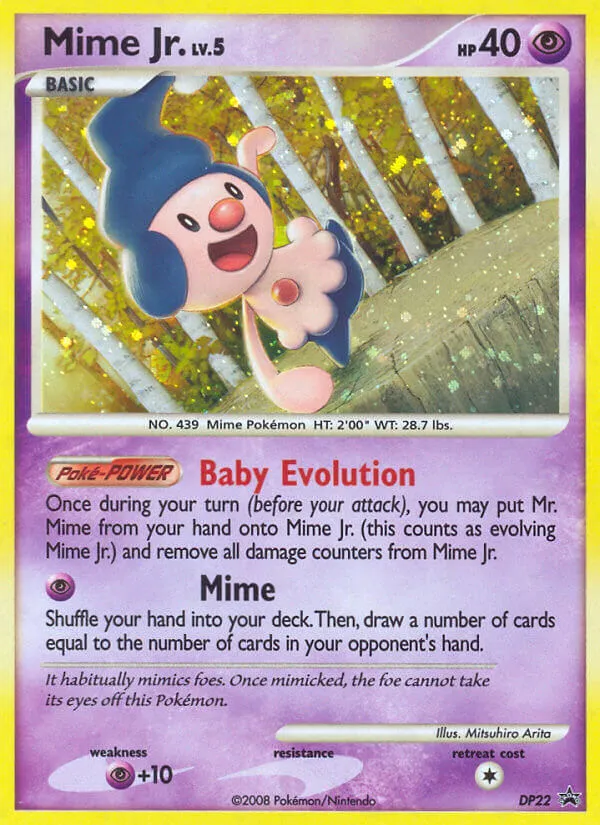 Mime Jr. #DP22, DP Black Star Promos
