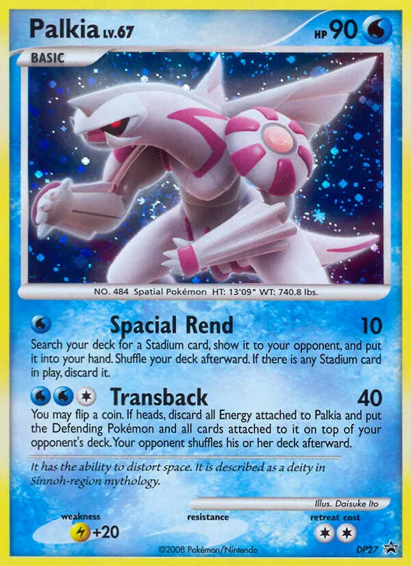 Palkia #DP27, DP Black Star Promos Holo