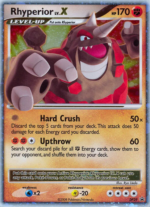 Rhyperior LV.X #DP29, DP Black Star Promos
