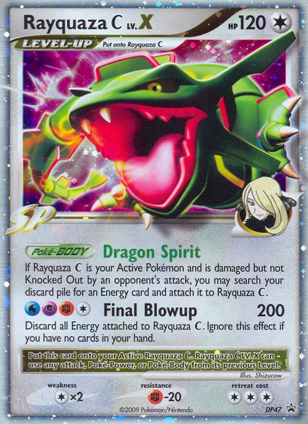 Rayquaza C LV.X #DP47, DP Black Star Promos