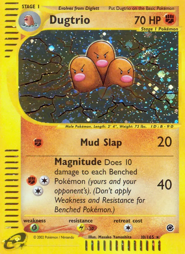 Dugtrio #10, Expedition Base Set Reverse Foil