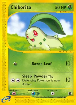 Chikorita #100, Reverse Foil
