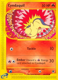 Cyndaquil #105, Reverse Foil