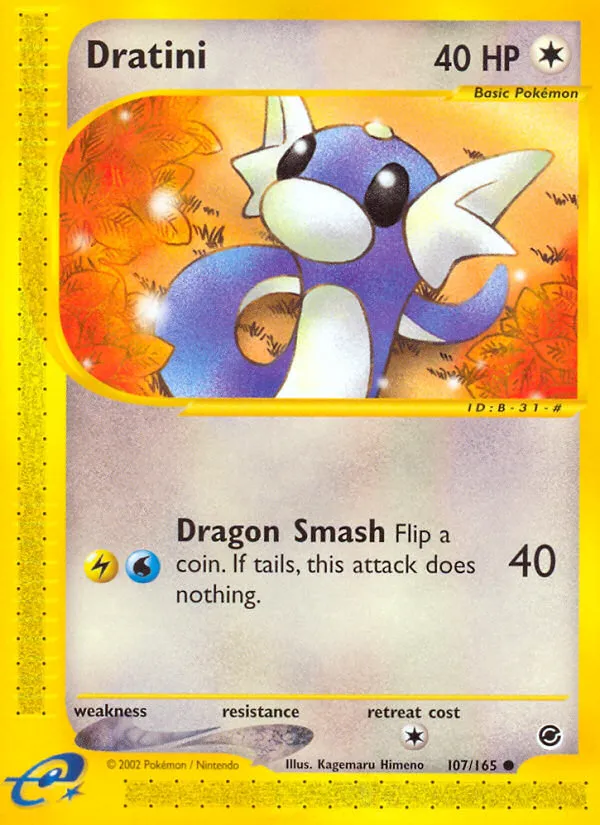 Dratini #107, Expedition Base Set Reverse Foil