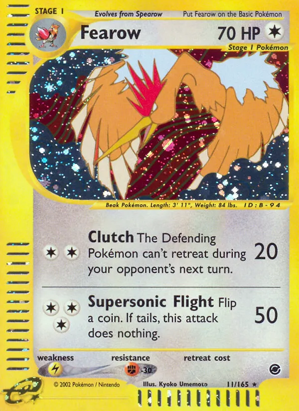 Fearow #11, Expedition Base Set