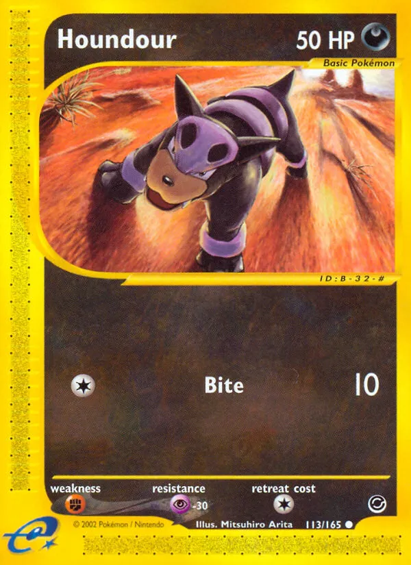 Houndour #113, Expedition Base Set