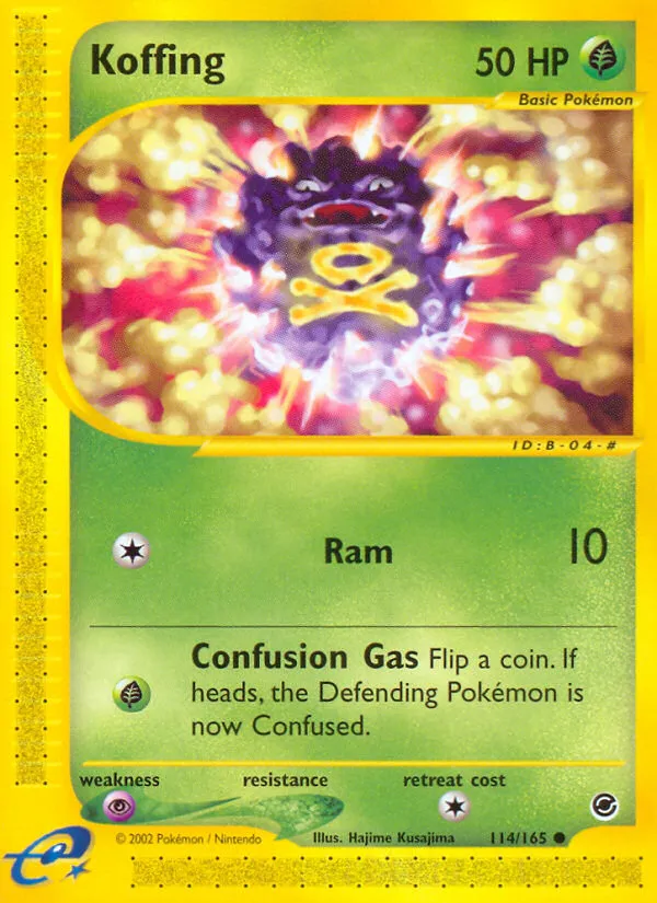 Koffing #114, Expedition Base Set
