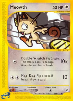 Meowth #121, Reverse Foil