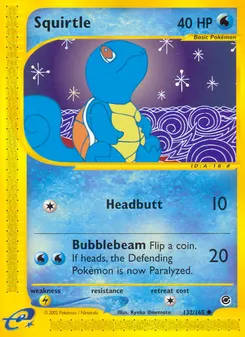 Squirtle #132, Reverse Foil