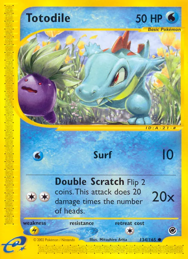 Totodile #134, Expedition Base Set Reverse Foil