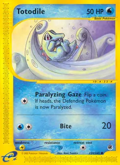 Totodile #135, Reverse Foil
