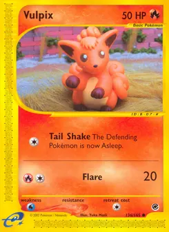 Vulpix #136, Reverse Foil
