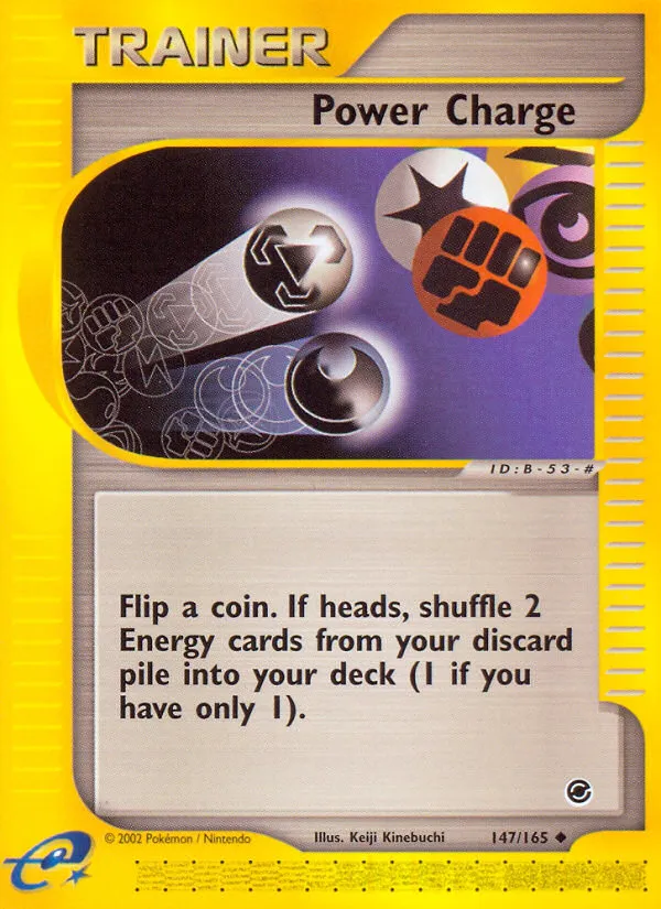 Power Charge #147, Expedition Base Set Reverse Foil