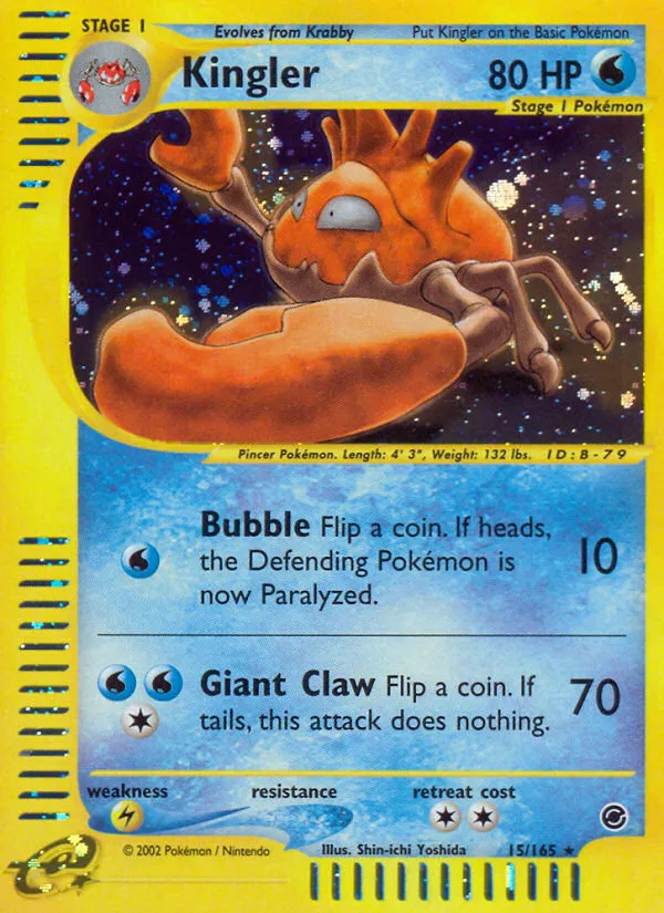 Kingler #15, Expedition Base Set