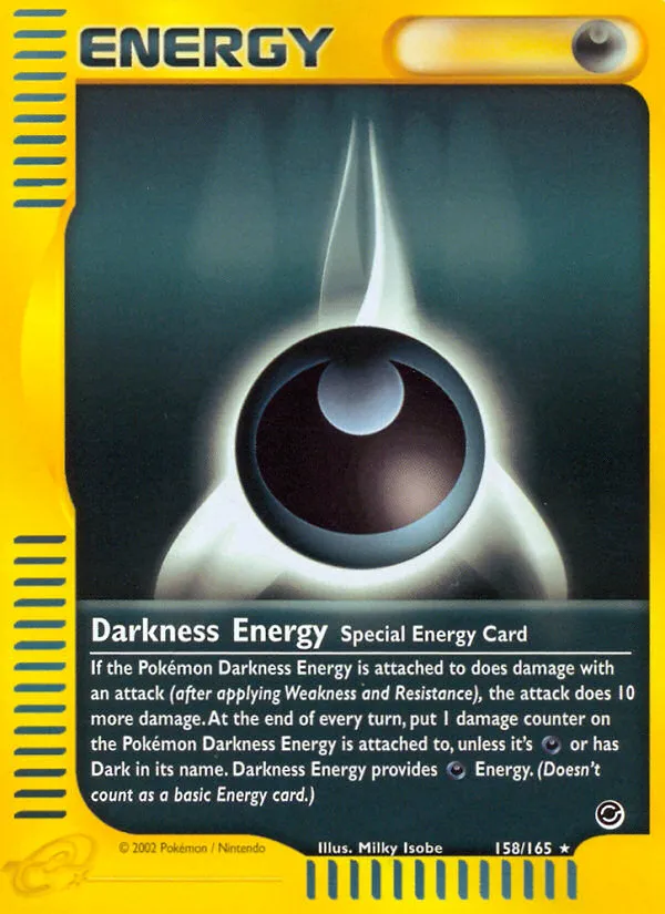 Darkness Energy #158, Expedition Base Set Reverse Foil