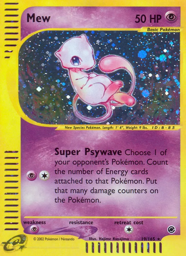 Mew #19, Expedition Base Set Reverse Foil