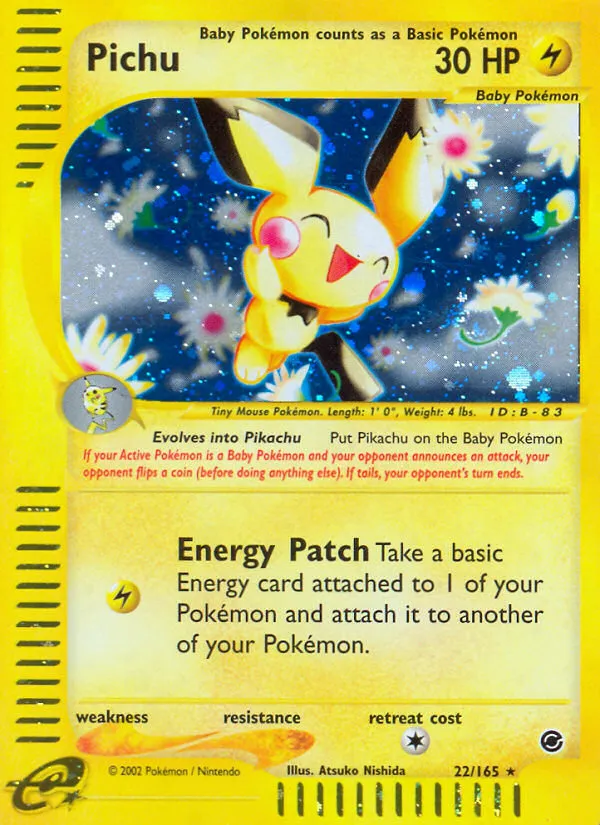 Pichu #22, Expedition Base Set