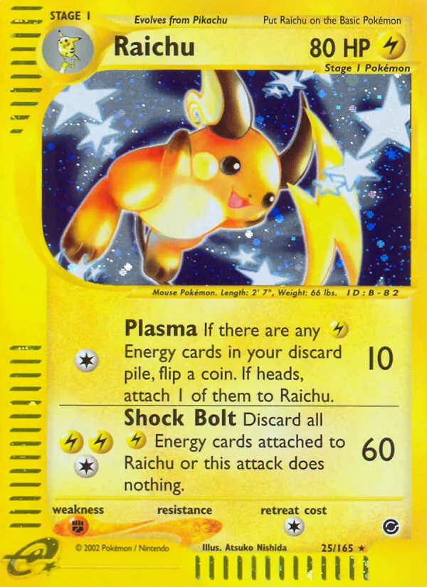 Raichu #25, Expedition Base Set