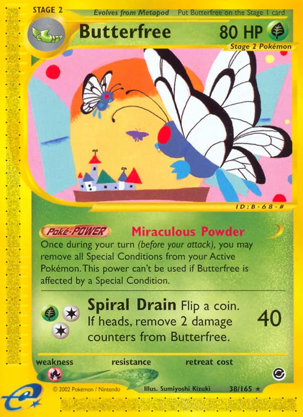 Butterfree #38, Expedition Base Set Reverse Foil