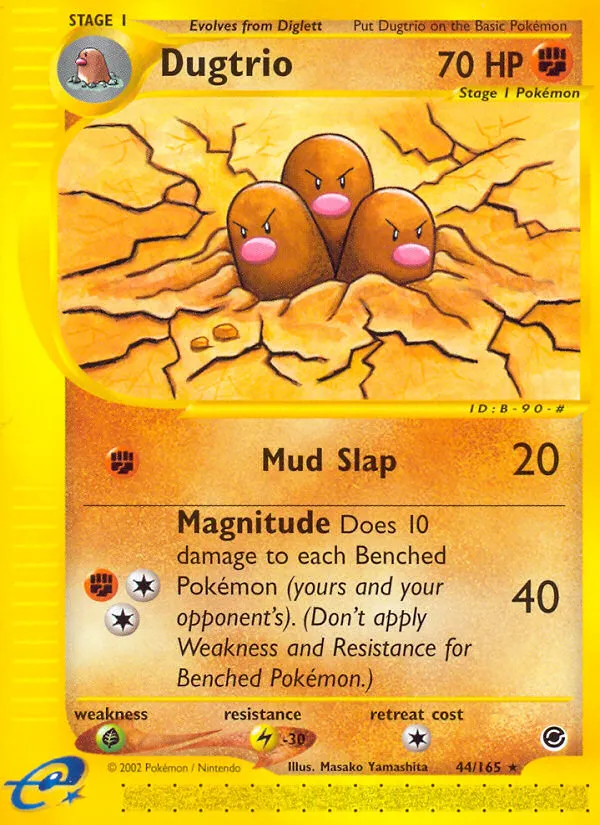 Dugtrio #44, Expedition Base Set Reverse Foil