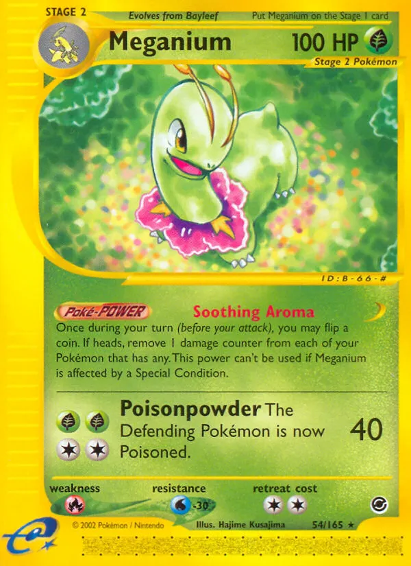 Meganium #54, Expedition Base Set Reverse Foil