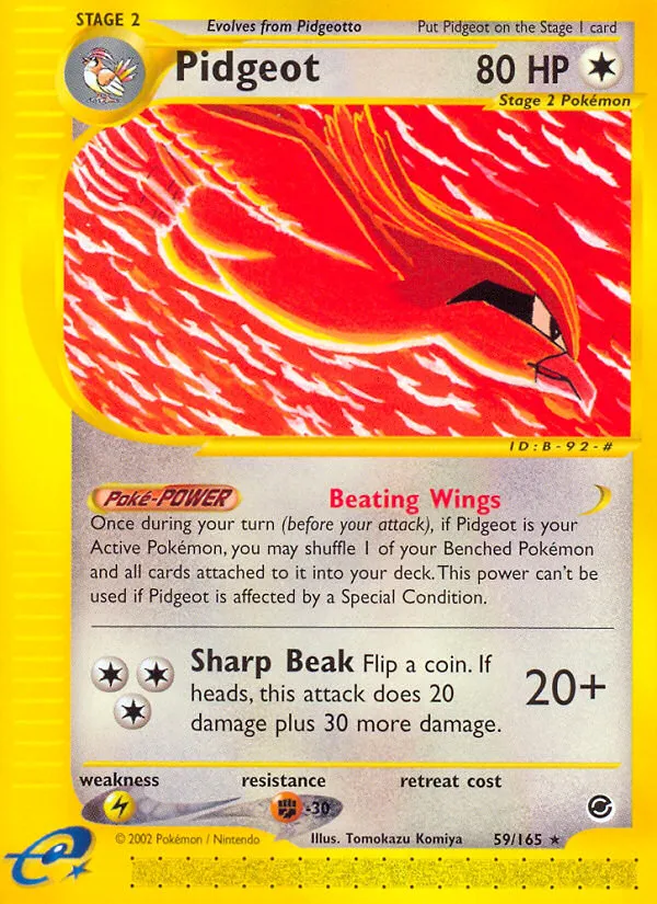 Pidgeot #59, Expedition Base Set