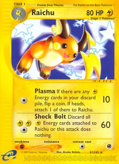 Raichu #61, Reverse Foil