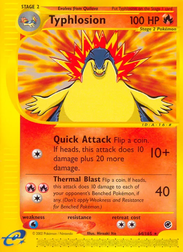 Typhlosion #64, Expedition Base Set