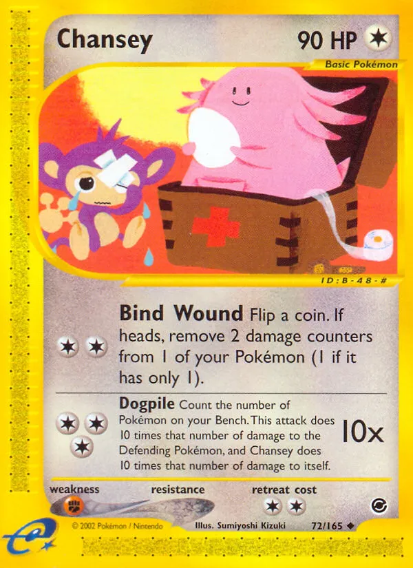 Chansey #72, Expedition Base Set Reverse Foil