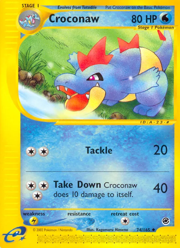 Croconaw #74, Expedition Base Set Reverse Foil