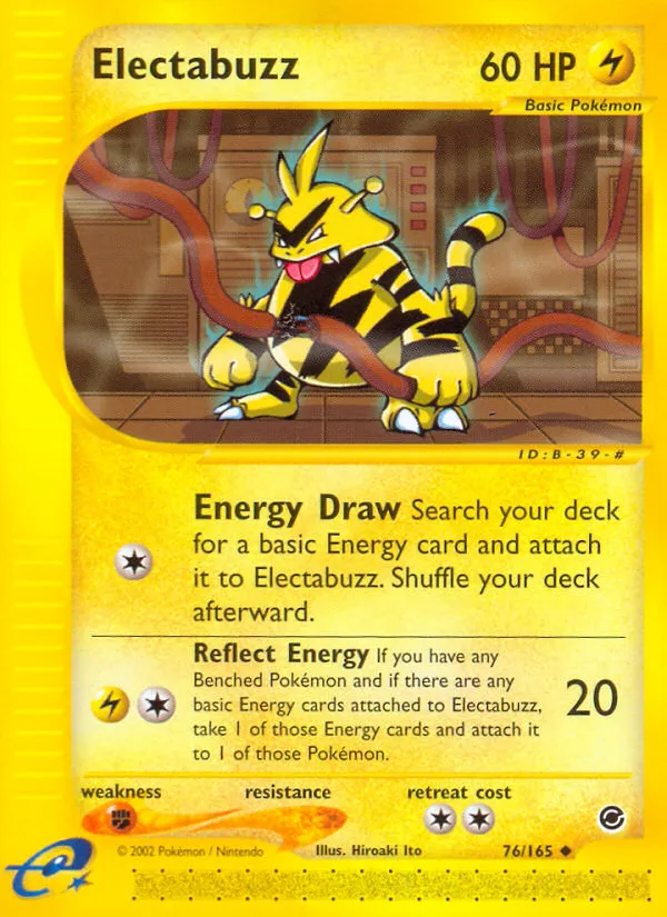 Electabuzz #76, Expedition Base Set Reverse Foil