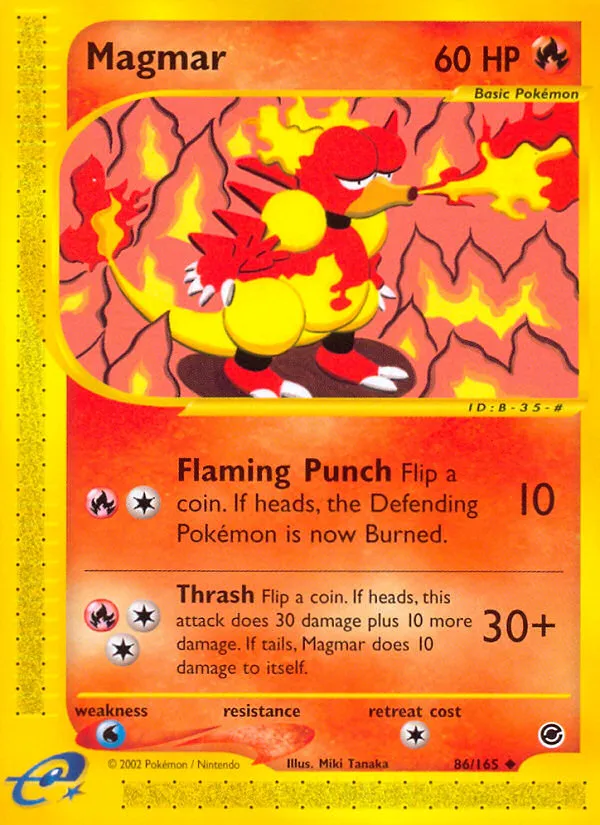 Magmar #86, Expedition Base Set