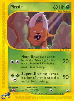 Pinsir #101, Reverse Foil